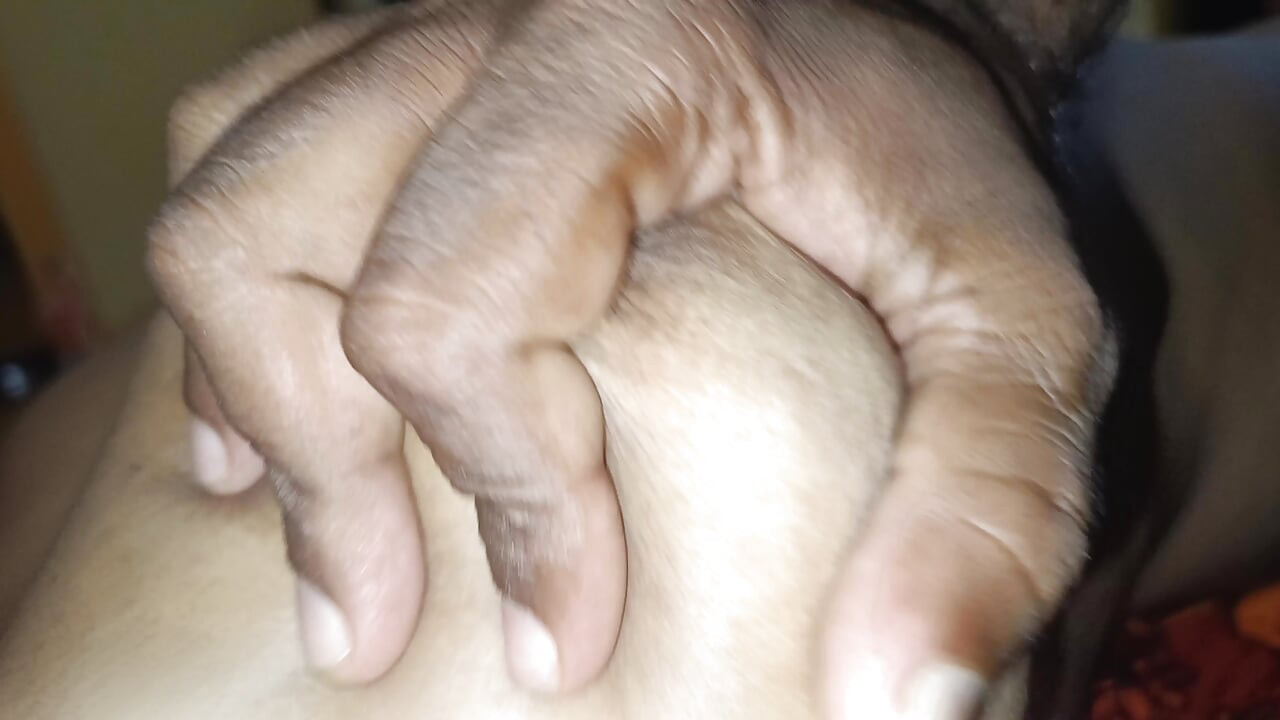 Cute breast squeeze and fuck with Housewife