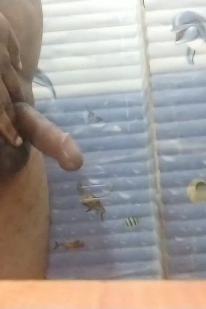 Indian Guy's Oil Massage in the Bathroom and with Hands