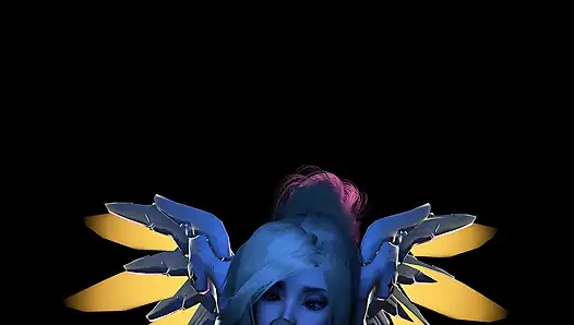 Overwatch Mercy Costume Lap Dance