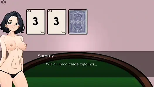 Обнаженное очко с хорошим телом в казино