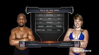 Alabama Gal Madison Sky vs Ralph the Wrecker - Big Black Cock For Newcomer