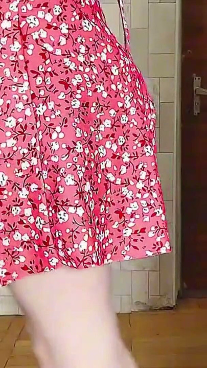Sexy Ladyboy Striptease Solo Performance Hot Short Dress Big Ass | Clip 2