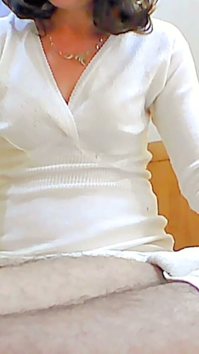 Waiting For Tips In Sexy White Dress | المقطع 3