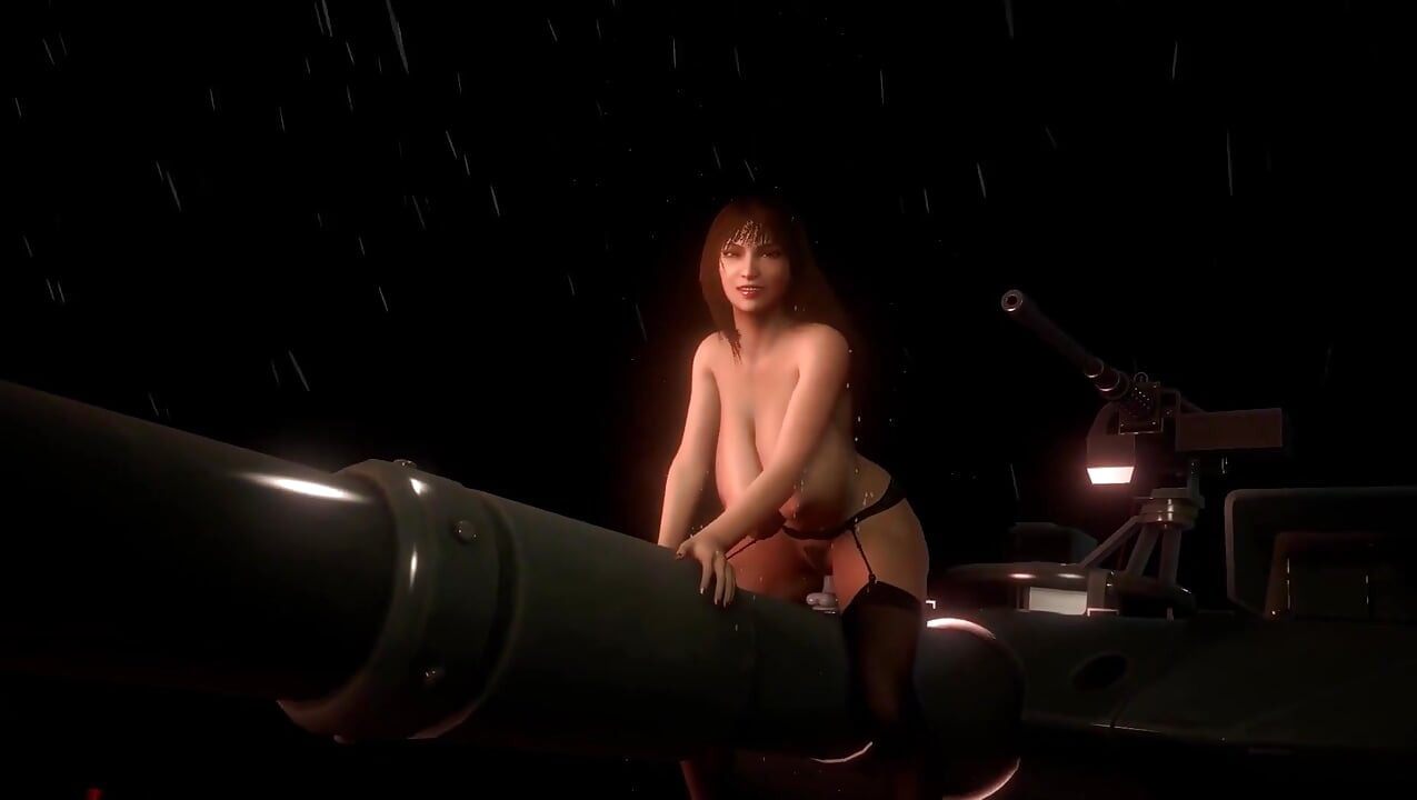 Hot MILF Tank Girl Ridings a Cannon