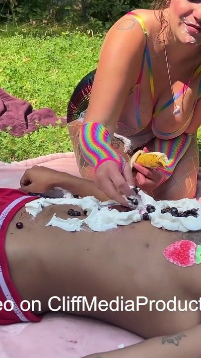 Unforgettable moment from "Fruit Salad: A Queer Outdoor Picnic Orgy - Cliff Media"