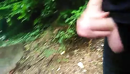 Kamyon parkında flaş ve boşalmak