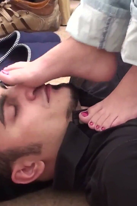 Feet smelling - from chair