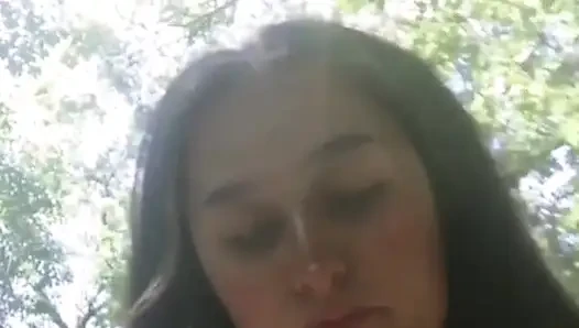 I'm just a naughty naked girl alone in the woods