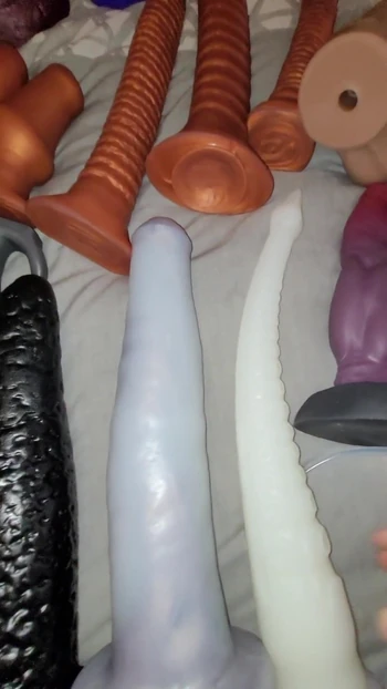 Must-see moment from "My toy collection. Mass destructions  Squarepeg toys Bad Dragon hankeys toys. Anal toy addiction."