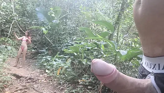Girl Caught Me Masturbating on the Trail and Watched Me