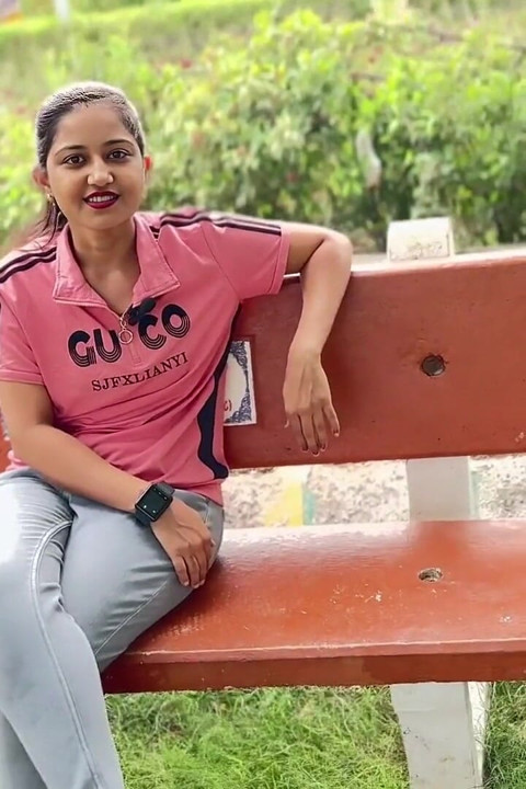 First Time Meeting in Park Girlfriend Jeans and Top Hot Sexy