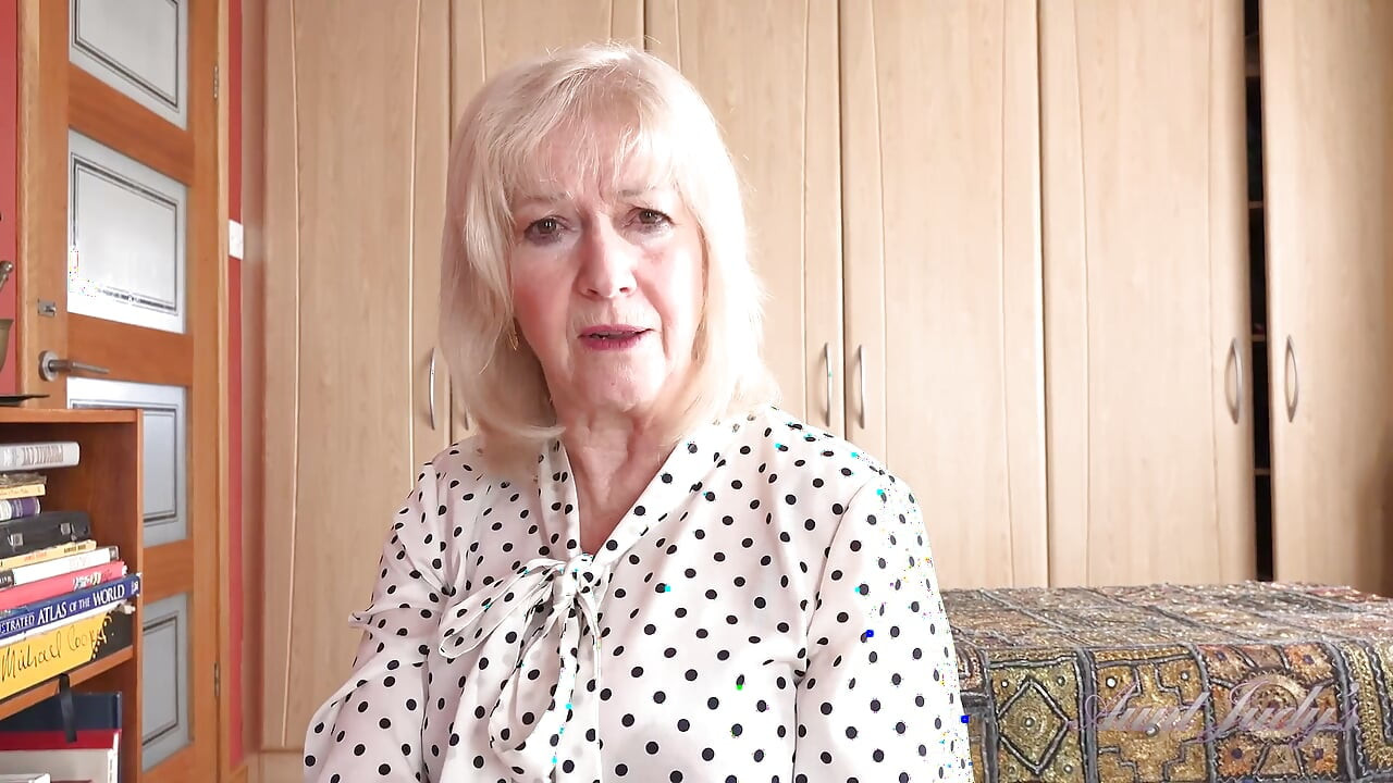Your 69yo Busty GILF Stepmom Louise Catches You Watching Mature Porn