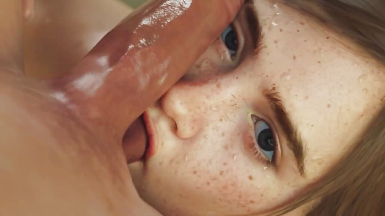 Napalona Młoda Blondynka rucha się ostro przez Wielki Czarny Kutas 3D