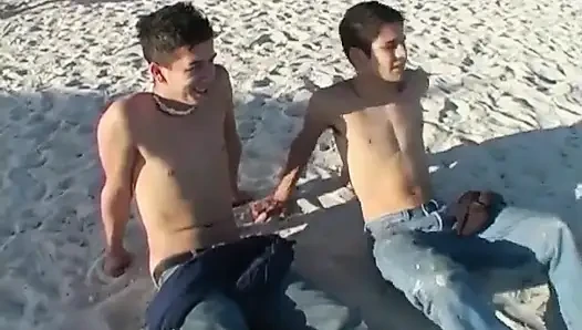 Bottom Boy Sucks Two Dicks