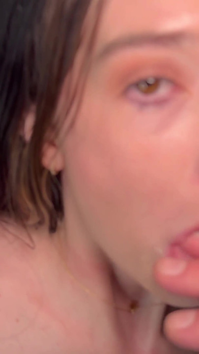 Sexy Big Tits Angel Anne Sloppy Deepthroat Blowjob