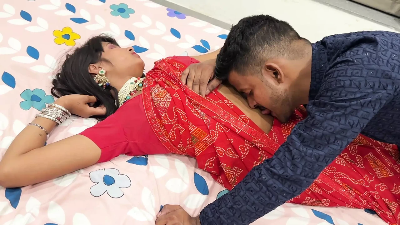 The new bride was waiting for her husband for her first night.