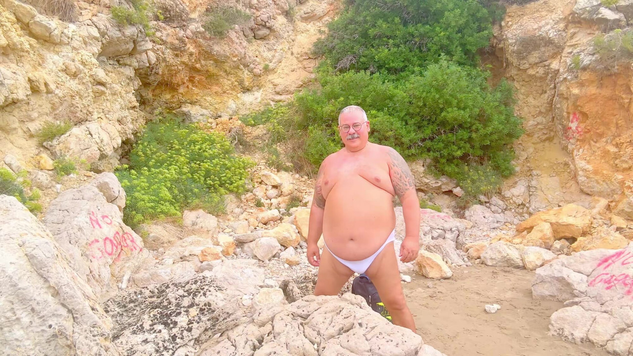 Fat grandpa Fat backside