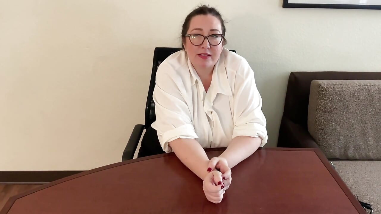 Make Your Sexy BBW Boss Cum to Keep Your Job