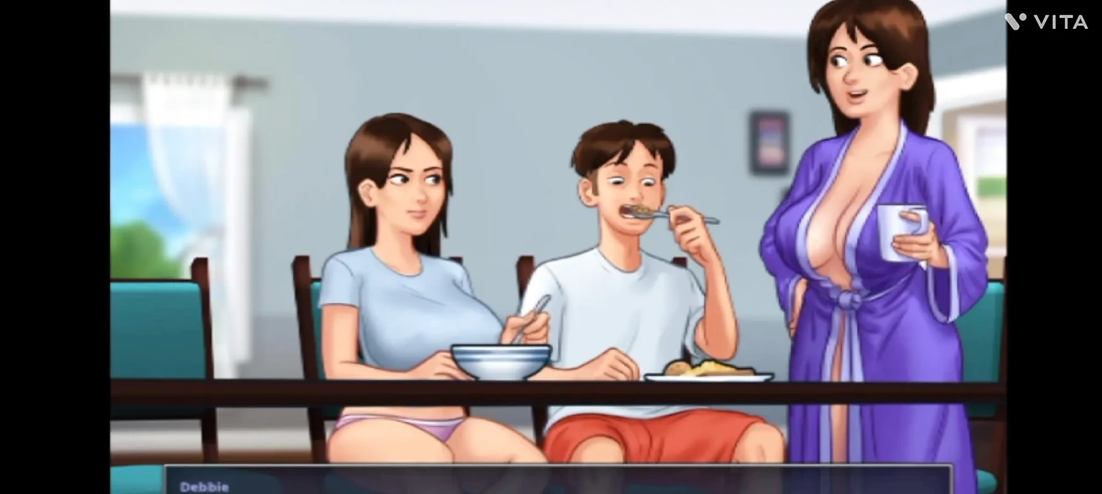 Summertime saga5.  I fucked my stepsister while she is taking bath .