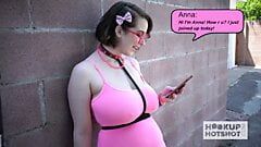 Anna Blaze, salope adolescente aux seins énormes, se fait défoncer par son rendez-vous