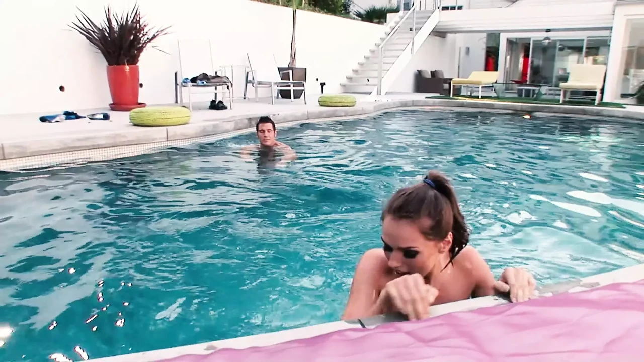 Tori Black Enjoys a Poolside Fuck with Her Big Dicked Lover