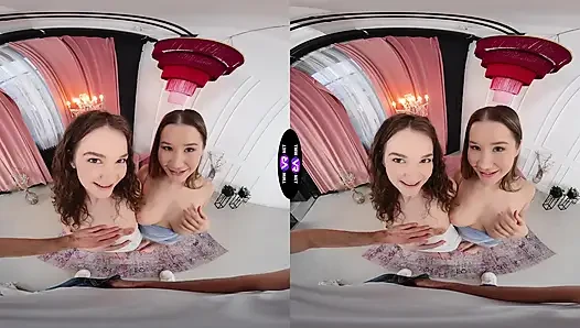Две шлюшки, один член - лучшие друзья делят мясистую порцию спермы - TeenMegaWorld