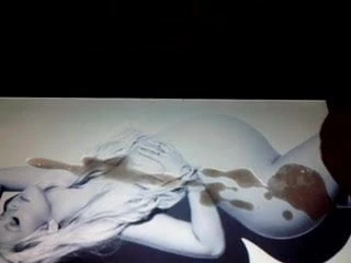 Christina Aguilera beautiful pregnant cum tribute 02