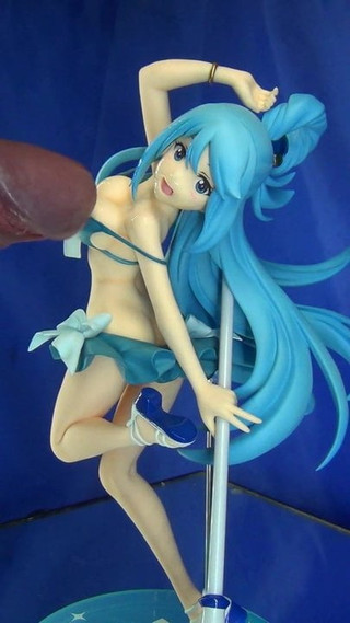 figure bukkake(Konosuba Aqua)210413