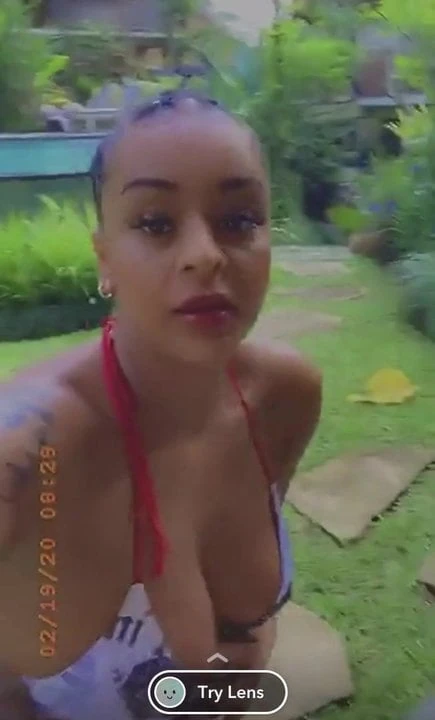 Bouncy mixed race boobs