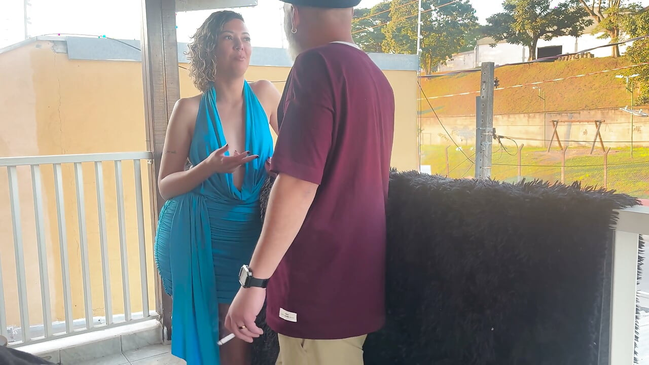 Strangers Making Out on a Balcony During the Party