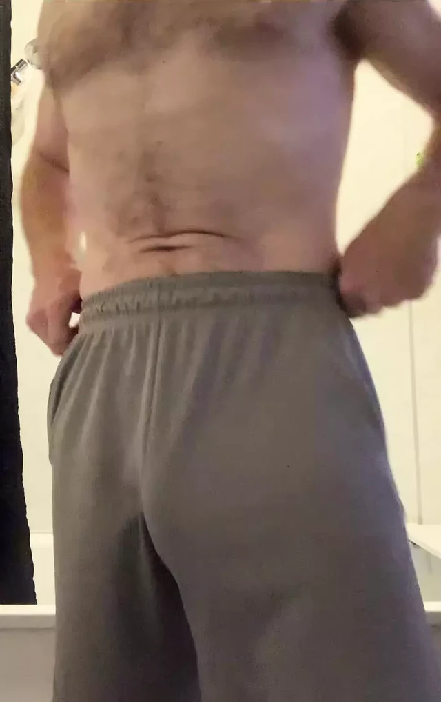 daddy showing off his bulge