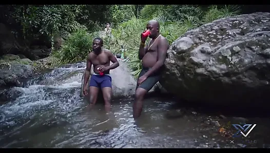 Tourist Get Dick Down by 2 Black Cock