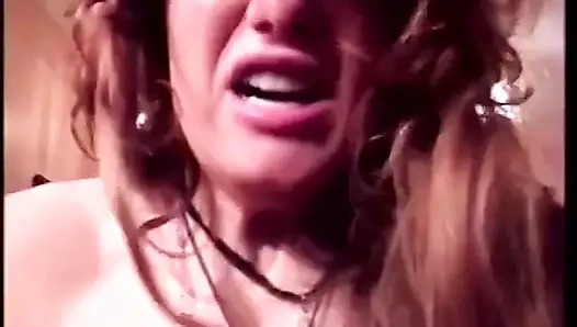 Mature biker slut Jordan Lee bends over and gets her pussy pounded from the back