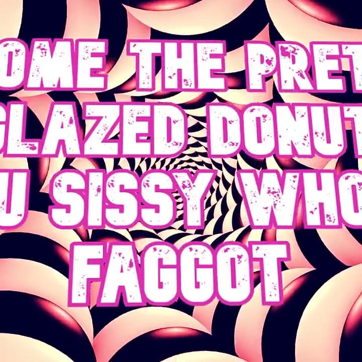 Bliv den smukke glaserede doughnut, din sissy luder bøsse