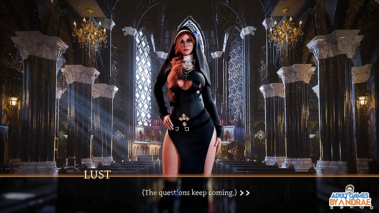 Sisters in Sin Gameplay Part 12 - Lust Performs the Sexual Ritual with Esther in the Library
