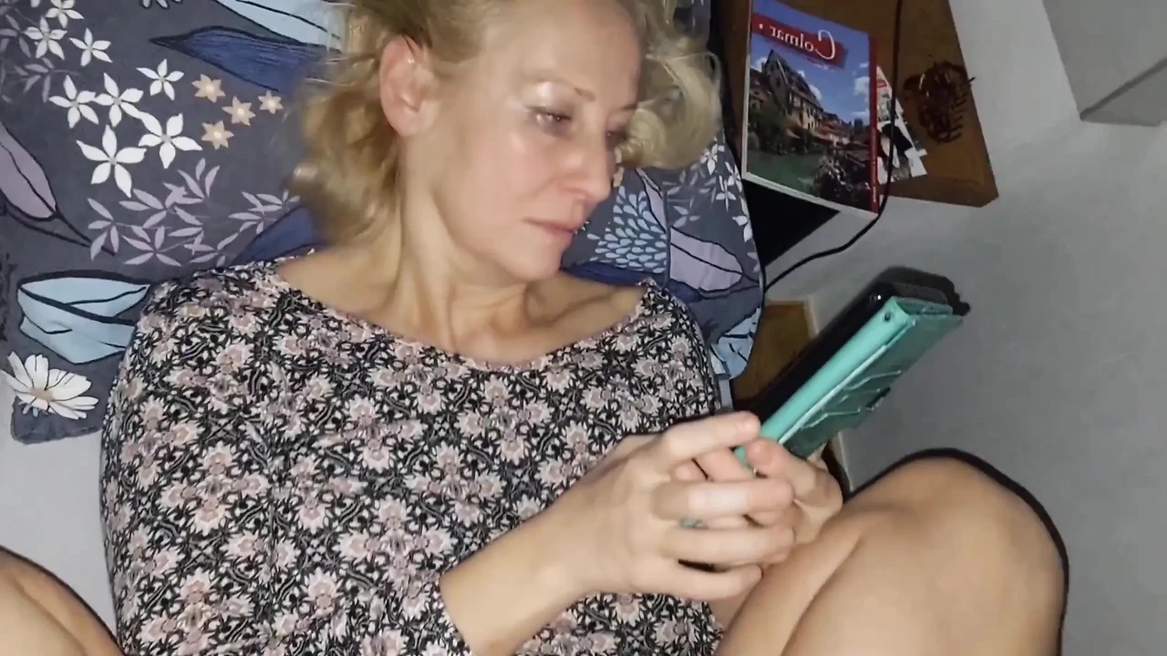 Mature Blonde Wife Enjoys Sex, Close-up