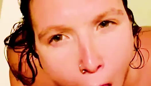 My 55m photographer seduces me sucking my big tits so I sucked his giant cock giving him the best blowjob and he came twice!