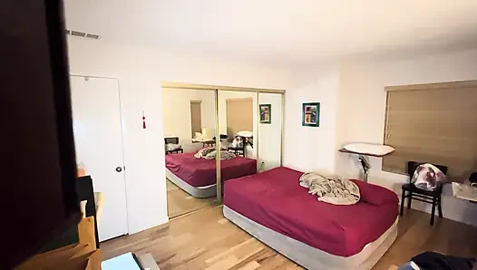 Yummy Jimmy fucks Chinese yoga instructor Slutty Kitty in the guest bedroom with her husband Next door
