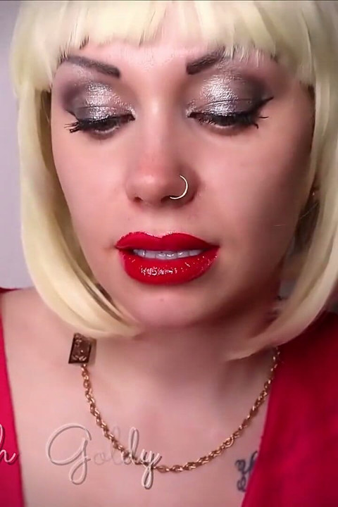 My beautiful soft lips painted in bright red color excite not only you but me!