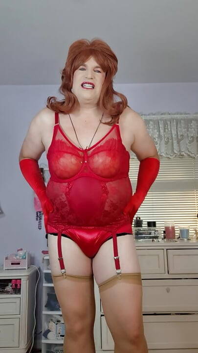 Satin and fur birthday present!