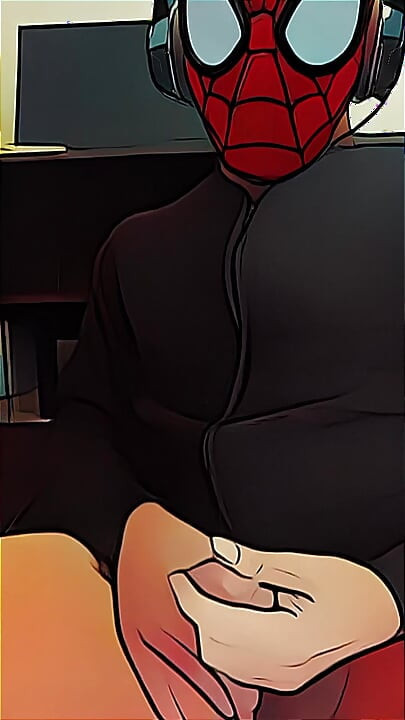 spiderman jerking off