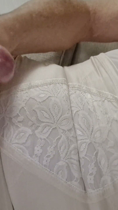 Cum Shot Wearing My Triumph Longline Bra | Clip 3