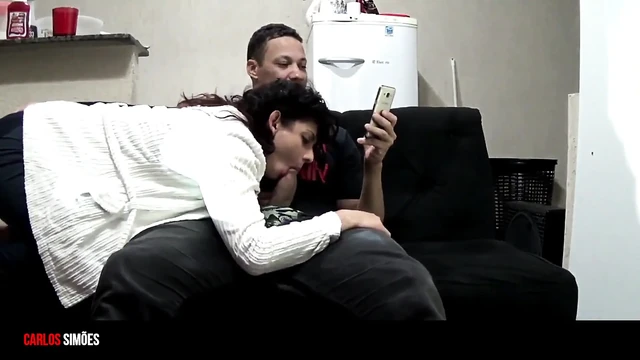 Couple Having Fun in the Living Room Amateur Original Prime