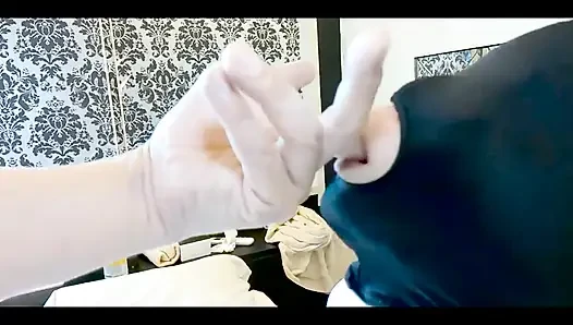 Mayu no93 tıraşlı, tam kafa maskesi, gırtlağına kadar alma, cosplay, konvülsiyonlar, çığlık, seks, fışkırtma, dölleme