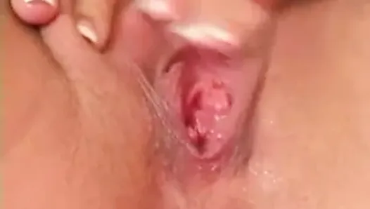 Girl with a wet juicy pussy