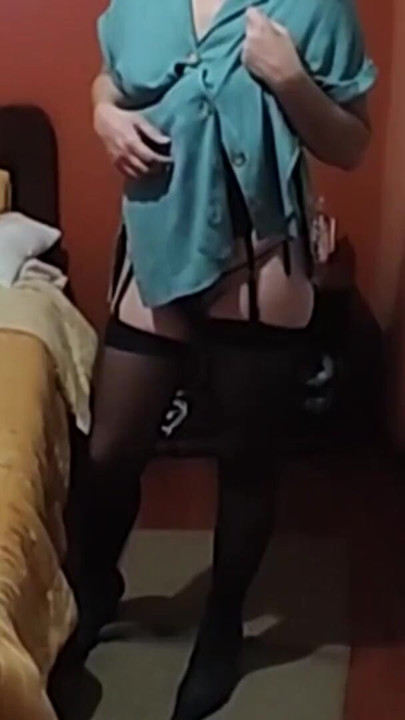 I love dressing in erotic lingerie to make cocks very hard | Clip 1