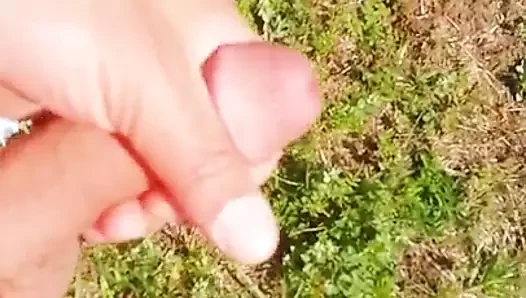 cumshot beim Radfahren