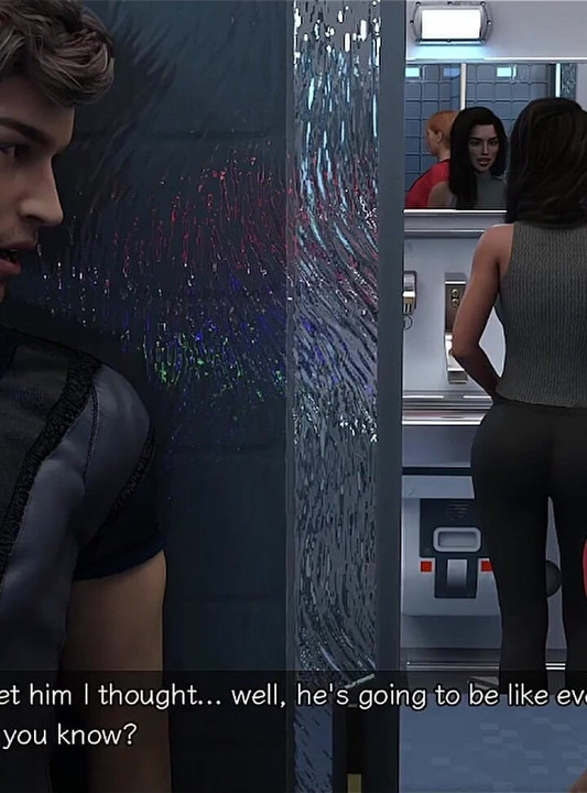 Stranded in Space - Nearly Caught by Big Tits Indian MILF
