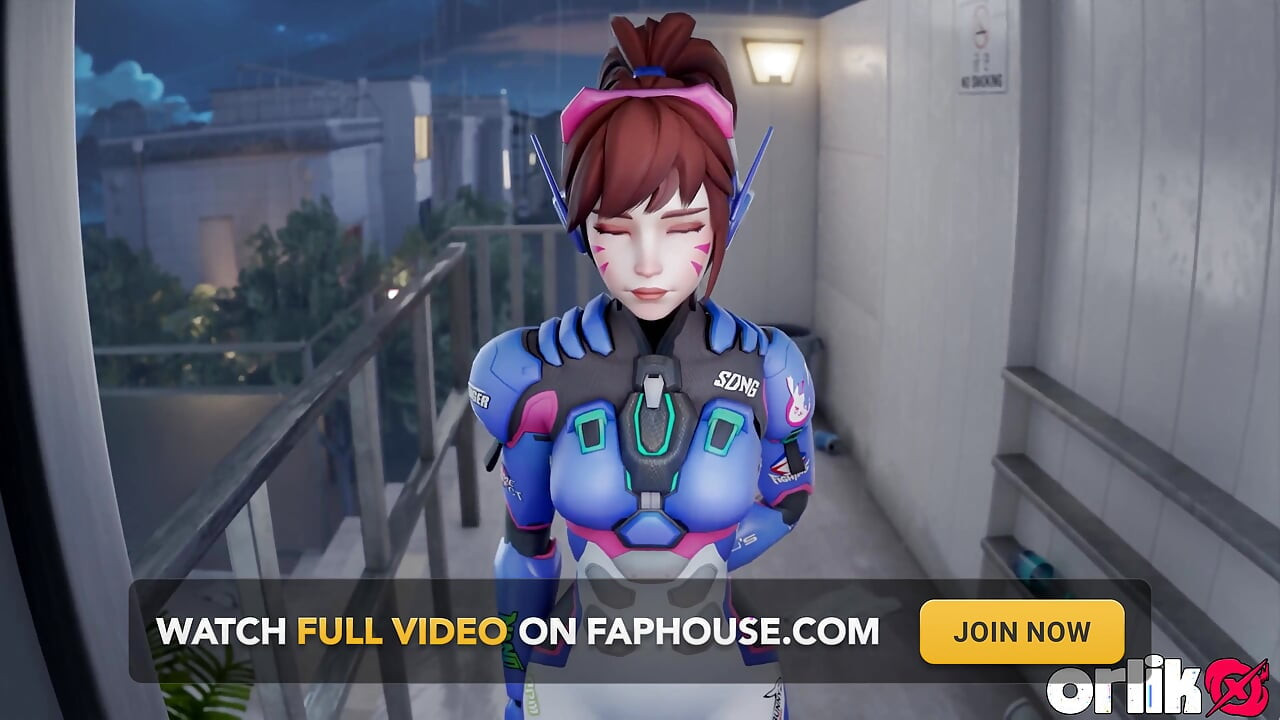 Seksi D.va traži da koristi kondom za veliki kurac i intenzivno jako jebanje divlje kaubojke - 3D overwatch animacija