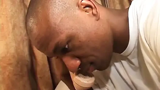 Well graced ebony lady takes off her dress to get her tight cunt screwed hard